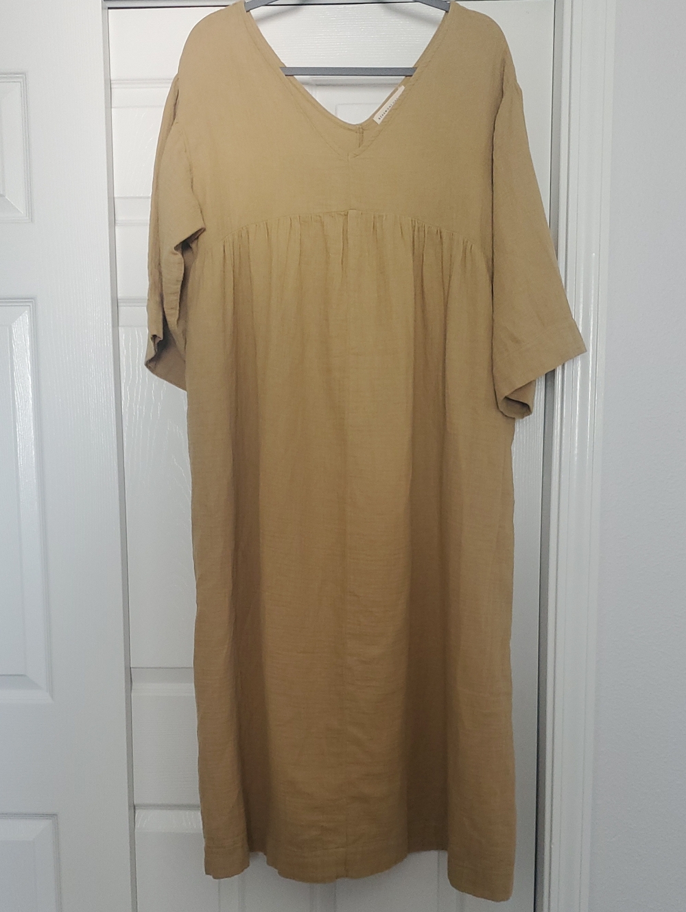 Beaumont Organic V-Neck Fauna Maxi Dress 100% Organic Cotton Made In Portugal